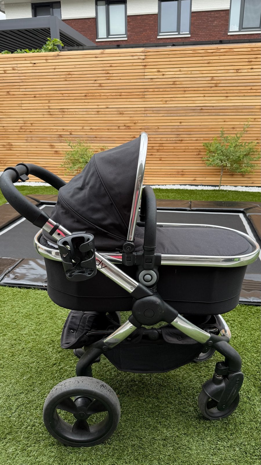 iCandy Peach “Black Magic” Combiwagen met Maxi-Cosi adapters, Zo goed als nieuw, Combiwagen, Met reiswieg, Ophalen