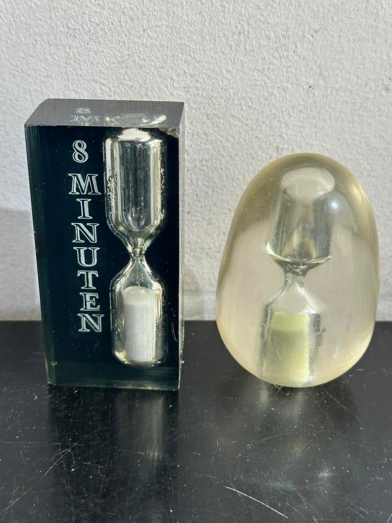 Vintage plexiglas zandloper 7.50 of 1 koop, Ophalen of Verzenden