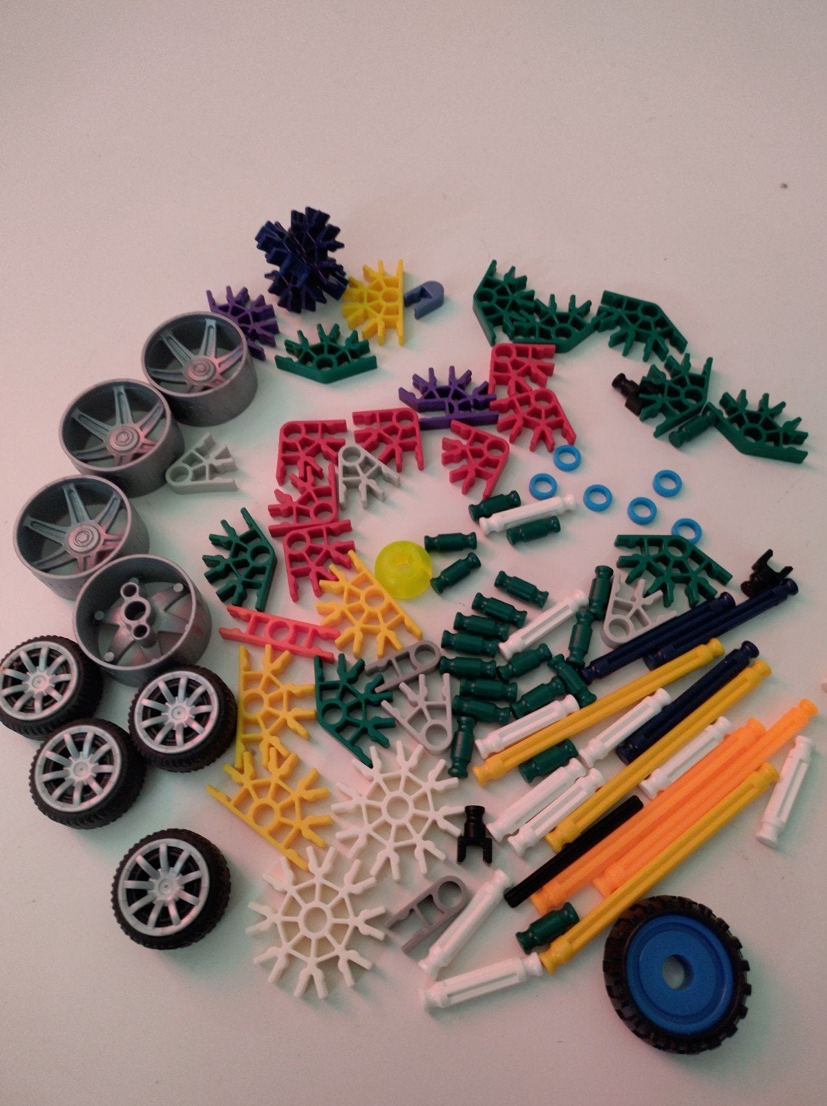 mini K'nex onderdelen met wielen en assen, Kinderen en Baby's, Ophalen of Verzenden, Gebruikt, K'nex