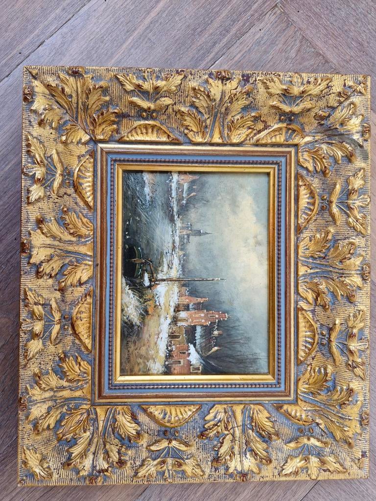Kunstwerk G. Nijland inclusief lijst, Antiek en Kunst, Kunst | Schilderijen | Klassiek, Ophalen of Verzenden