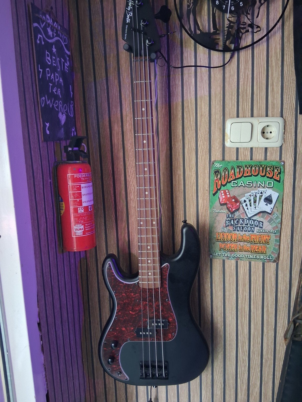 Harley Benton Precision Bass Gitaar - Linkshandig, Ophalen, Zo goed als nieuw, Elektrisch