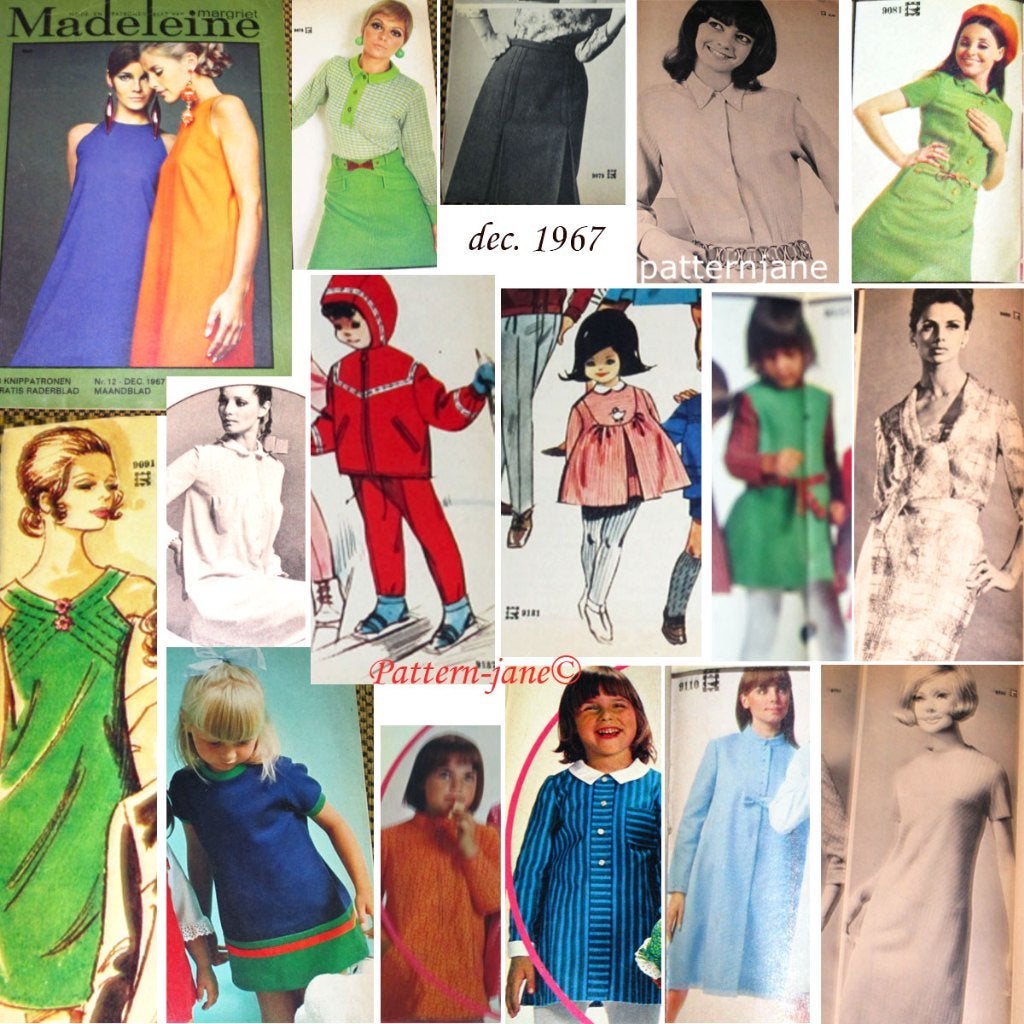2 x MADELEINE VINTAGE MODE MAKEN 12/67 EN 1/65, Overige merken, Verzenden, Vrouw, Overige typen