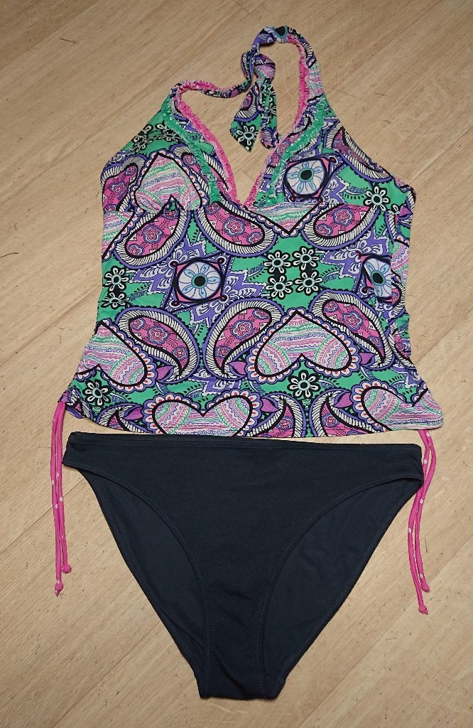 Diverse badpak tankini 44 oa Nickey Nobel Funderwear Nabaiji, Zwart, Badpak, Ophalen of Verzenden, Zo goed als nieuw