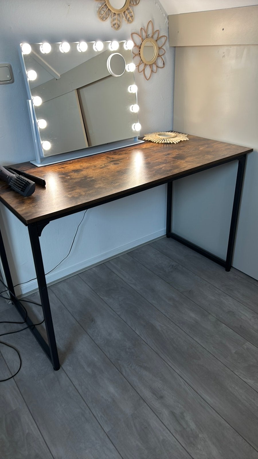 Bureau vintage bruin 120cm, Ophalen, Zo goed als nieuw