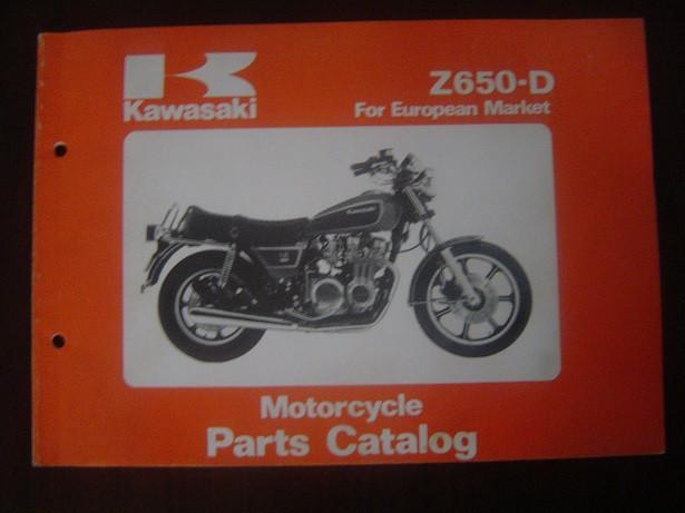 KAWASAKI Z650D 1979 parts catalog Z650 D3, Motoren, Handleidingen en Instructieboekjes, Ophalen of Verzenden, Kawasaki