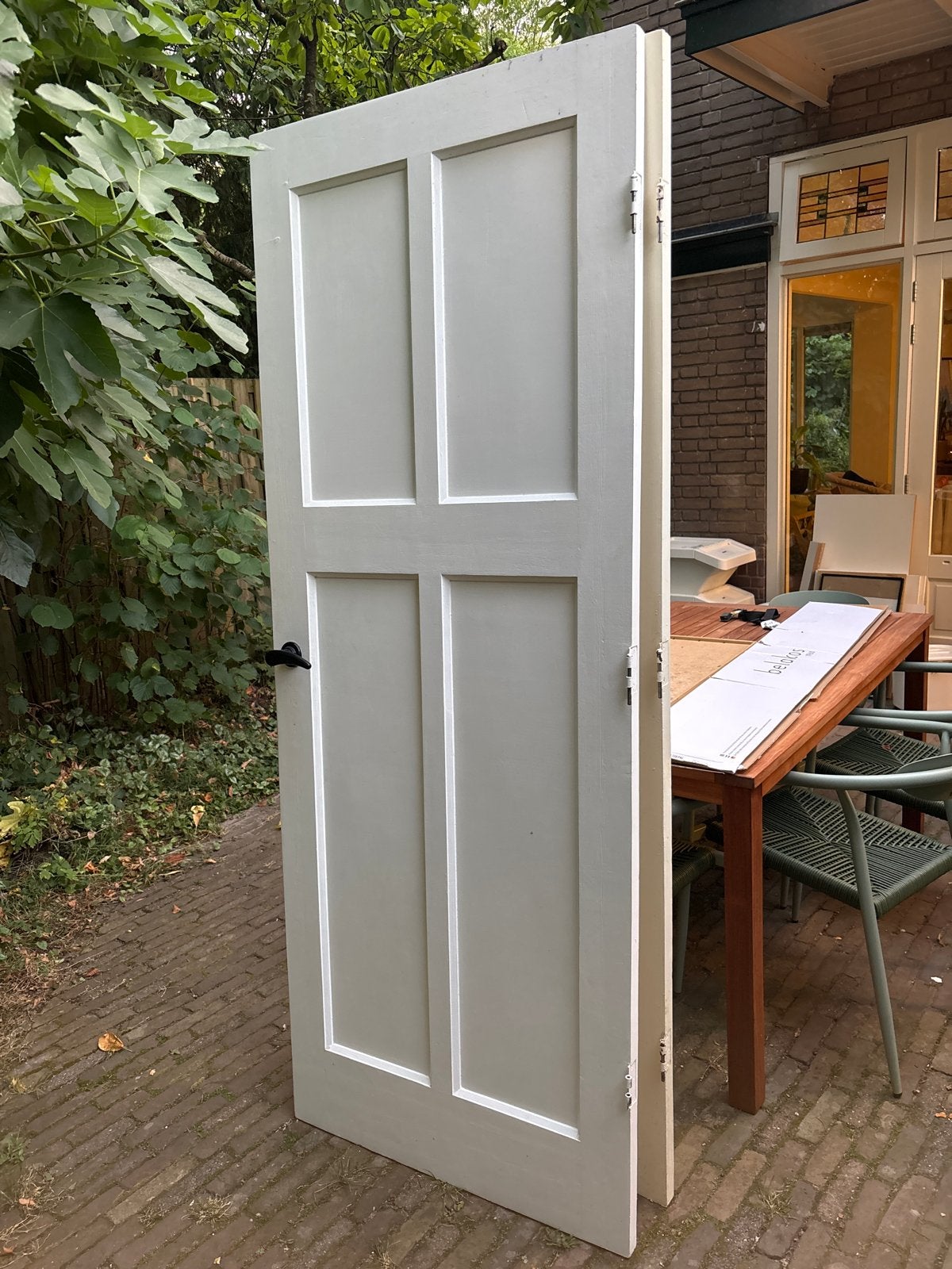 2x Jaren '30 binnendeuren, Ophalen, Gebruikt, Minder dan 80 cm, Binnendeur