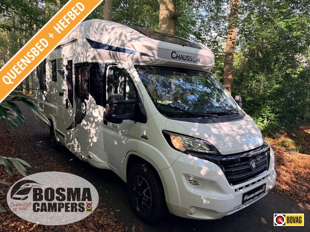 Chausson Welcome 718 EB Limited Queensbed Hefbed Airco 2016, Ringverwarming, Fiat, Koelkast, 7 tot 8 meter