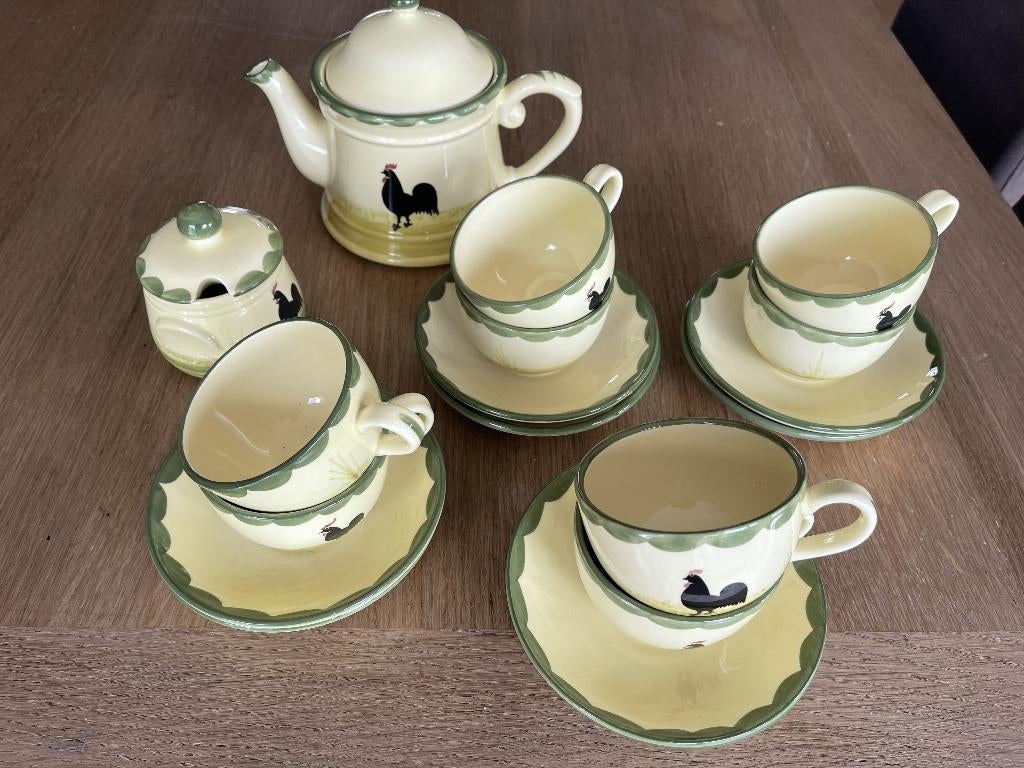 kip en haan servies, Huis en Inrichting, Keuken | Servies, Ophalen, Zo goed als nieuw, Overige stijlen, Kop(pen) en/of Schotel(s)