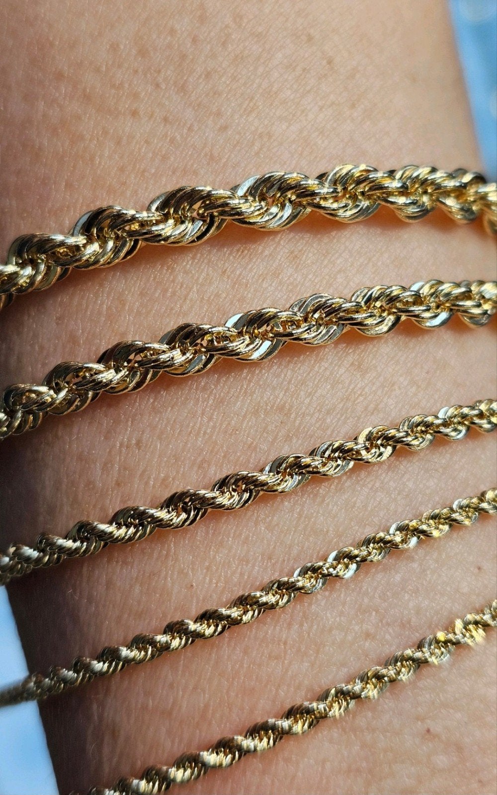 Prachtige 14k gouden rope armbanden, Ophalen of Verzenden, Nieuw, Goud