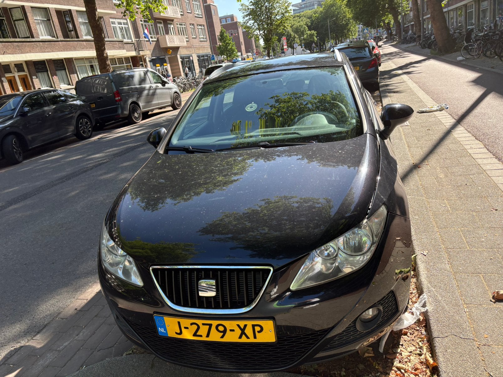 Seat Ibiza 1.4 63KW ST 2010 Zwart (perfecte vakantie auto), Voorwielaandrijving, Euro 5, Stof, 40 €/maand