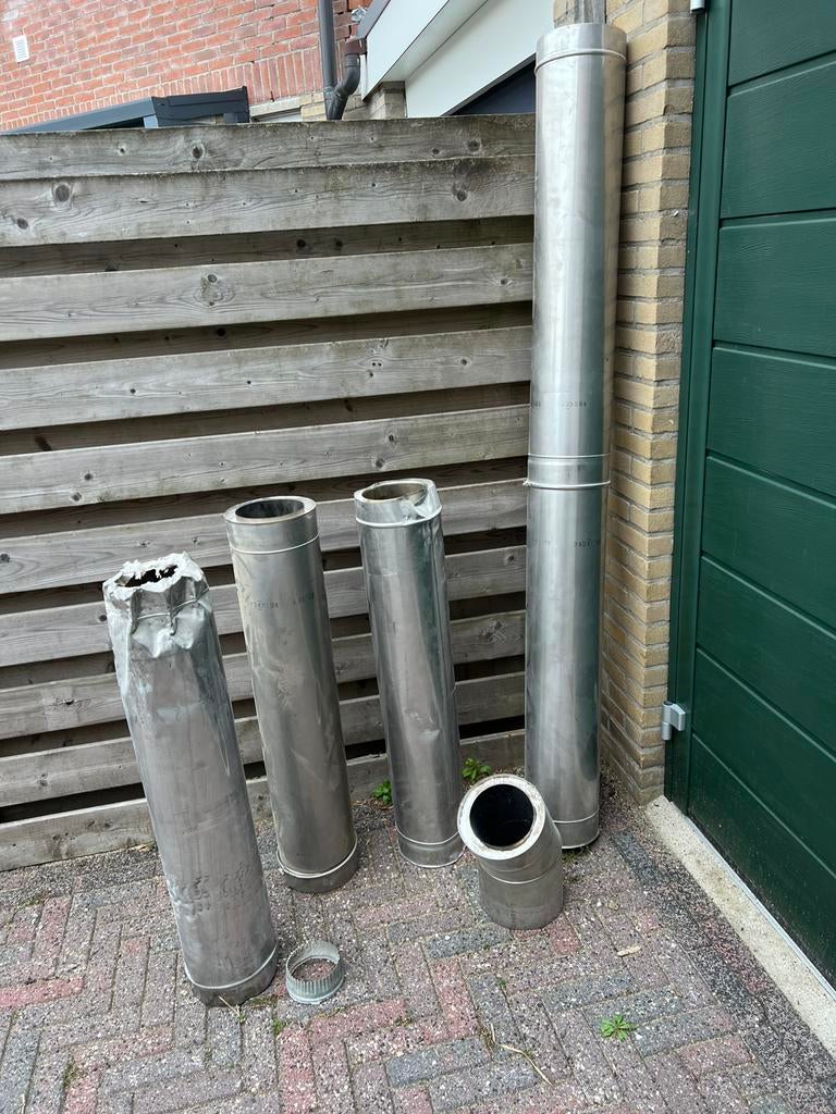 Schoorsteen pijpen / buizen te koop, Ophalen, Overige materialen, Overige typen, Zo goed als nieuw
