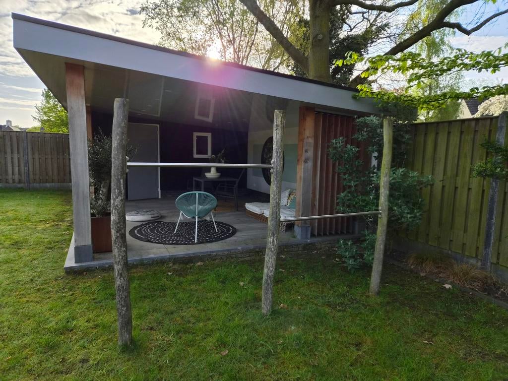 Houten rekstok 2 stangen | 160cm & 120cm hoog, Sport en Fitness, Ophalen, Gebruikt