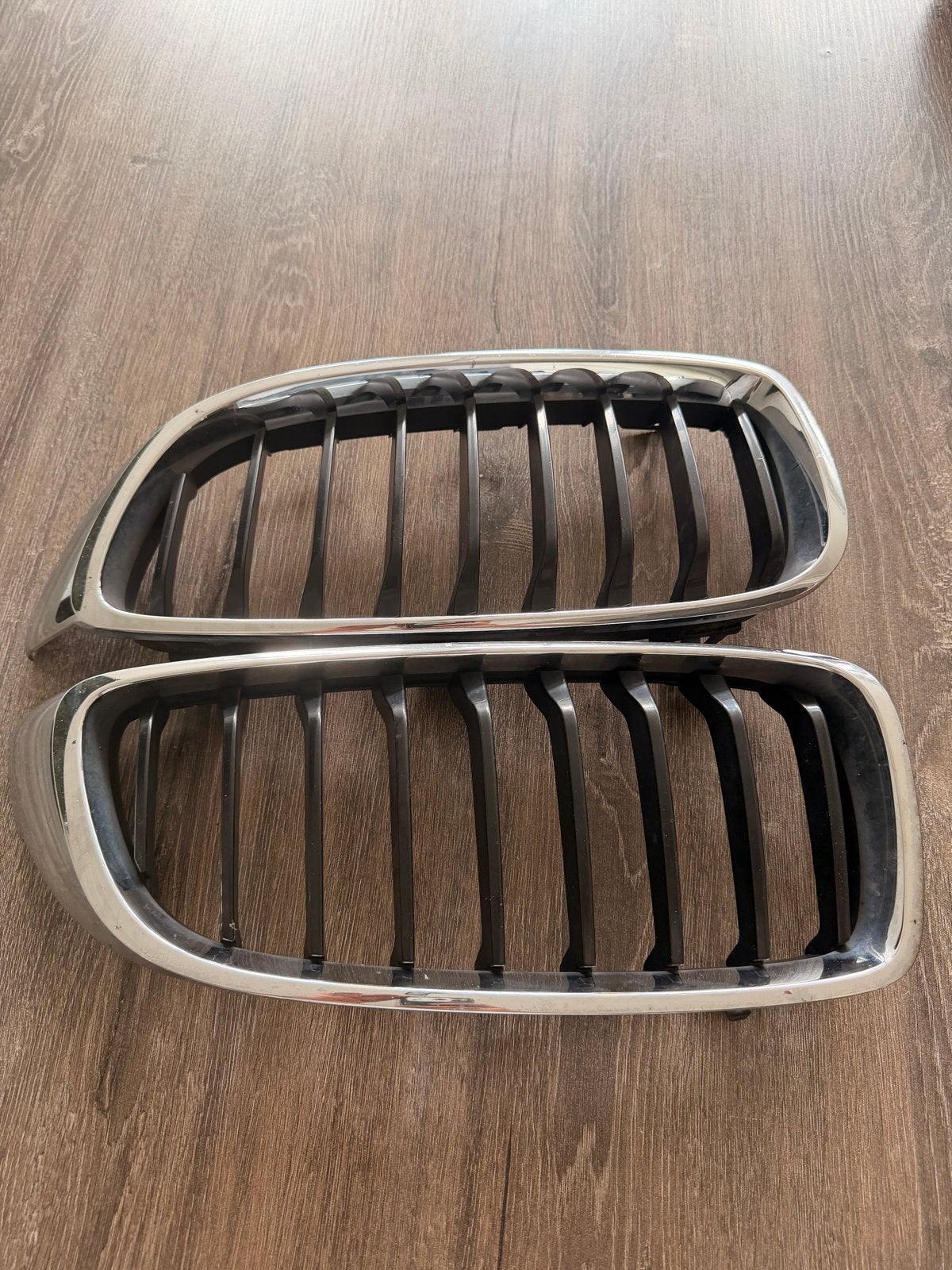 Originele BMW chrome grill / nieren F32 F33 F36 4 Serie, Gebruikt, Voor, Ophalen of Verzenden, Bumper