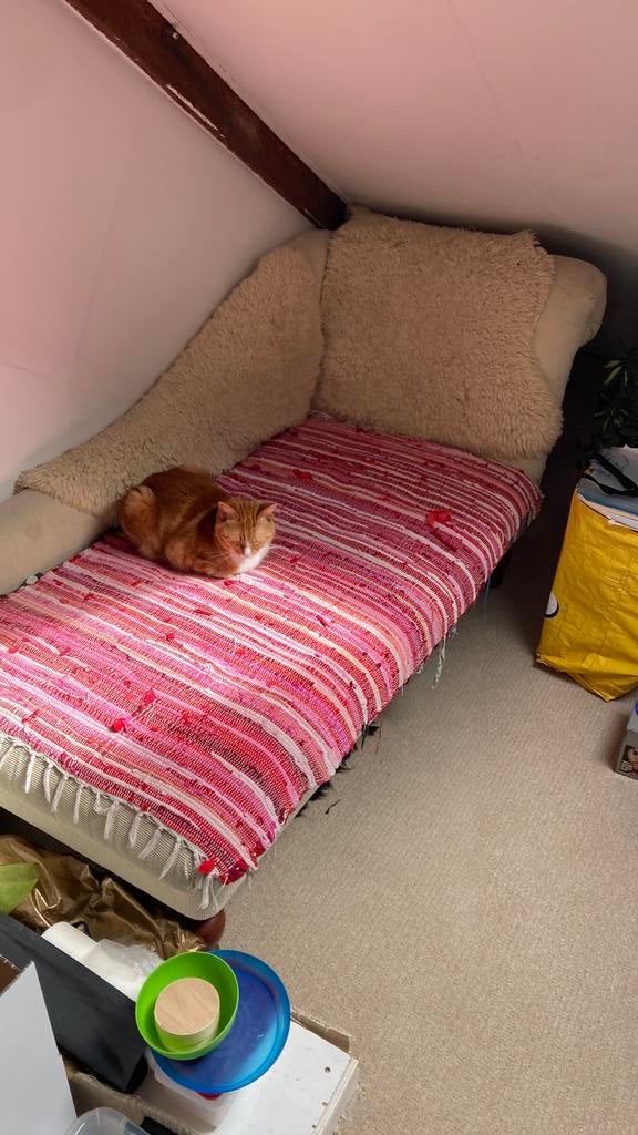 Gratis ophalen opknapper long chaise, Overige materialen, Gebruikt, Eenpersoons, 80 cm
