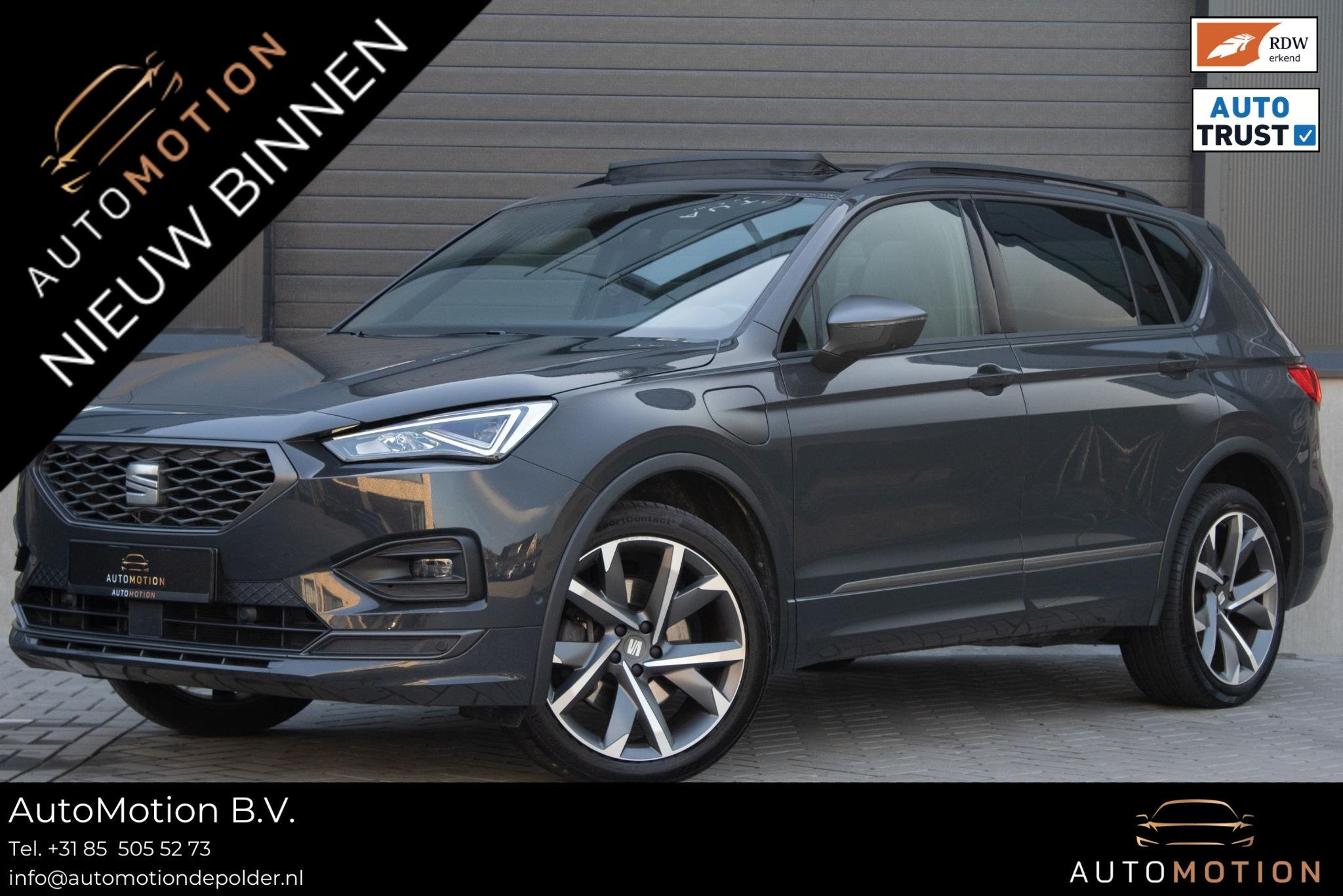 SEAT Tarraco 1.4 TSI e-Hybrid PHEV FR Business PANO TREKHAAK, Auto's, Dealer onderhouden, Gebruikt, 4 cilinders, Met garantie (alle)