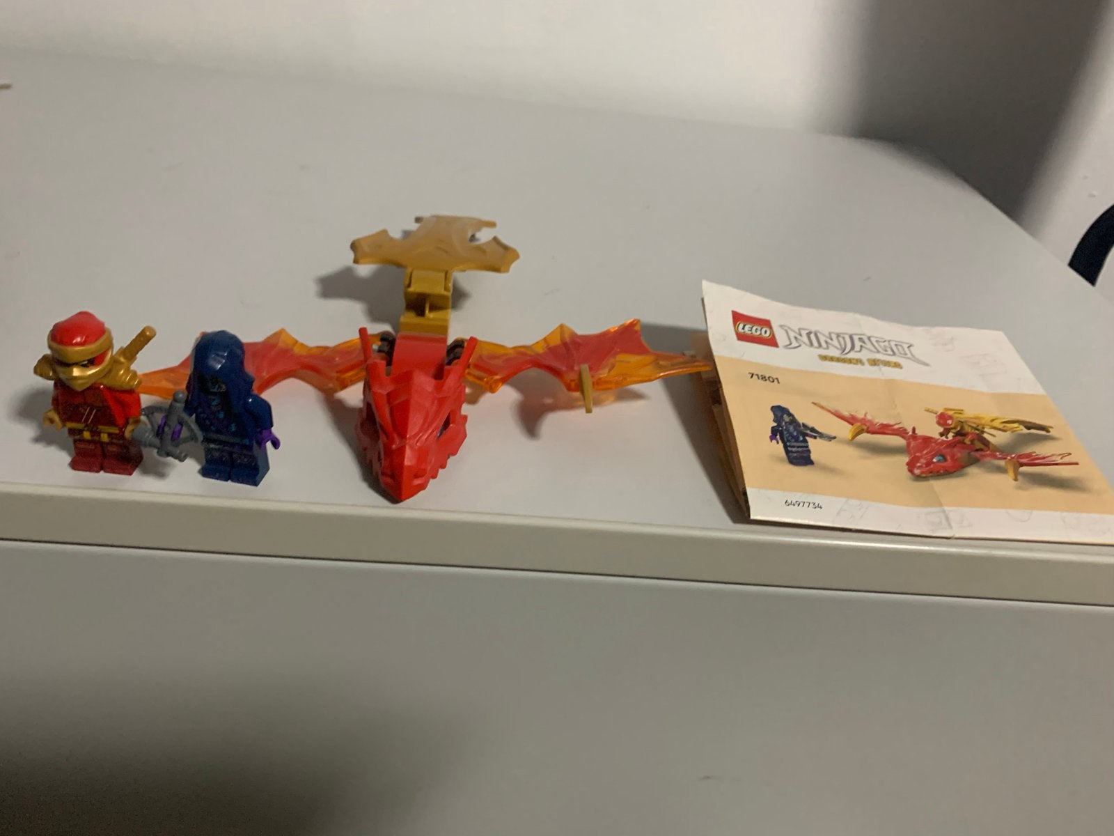 Lego Ninjago Dragons Rising 71801 met minifiguren, Lego, Ophalen of Verzenden, Zo goed als nieuw, Compleet