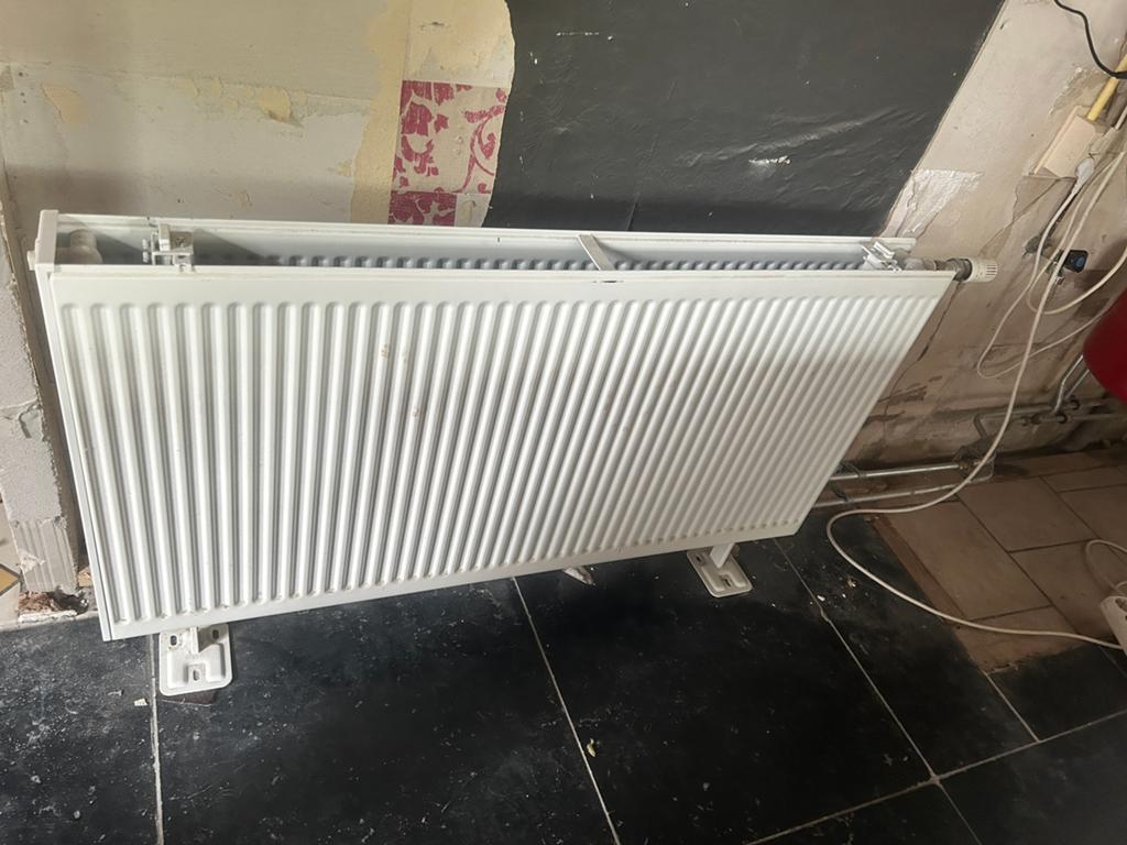 Radiator op voetjes dubbele plaat, Ophalen, 30 tot 80 cm, Radiator, 150 cm of meer