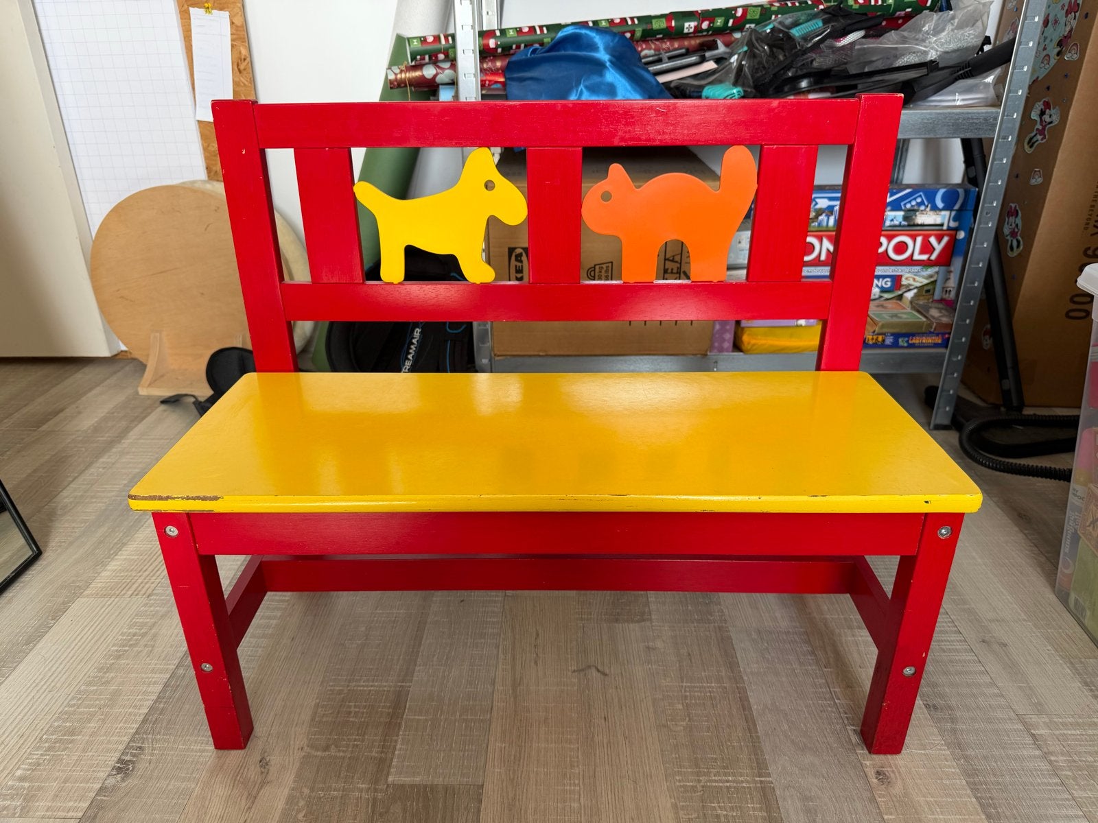 IKEA kinderbankje - Stevig en kleurrijk, Ophalen, Gebruikt, Stoel(en)