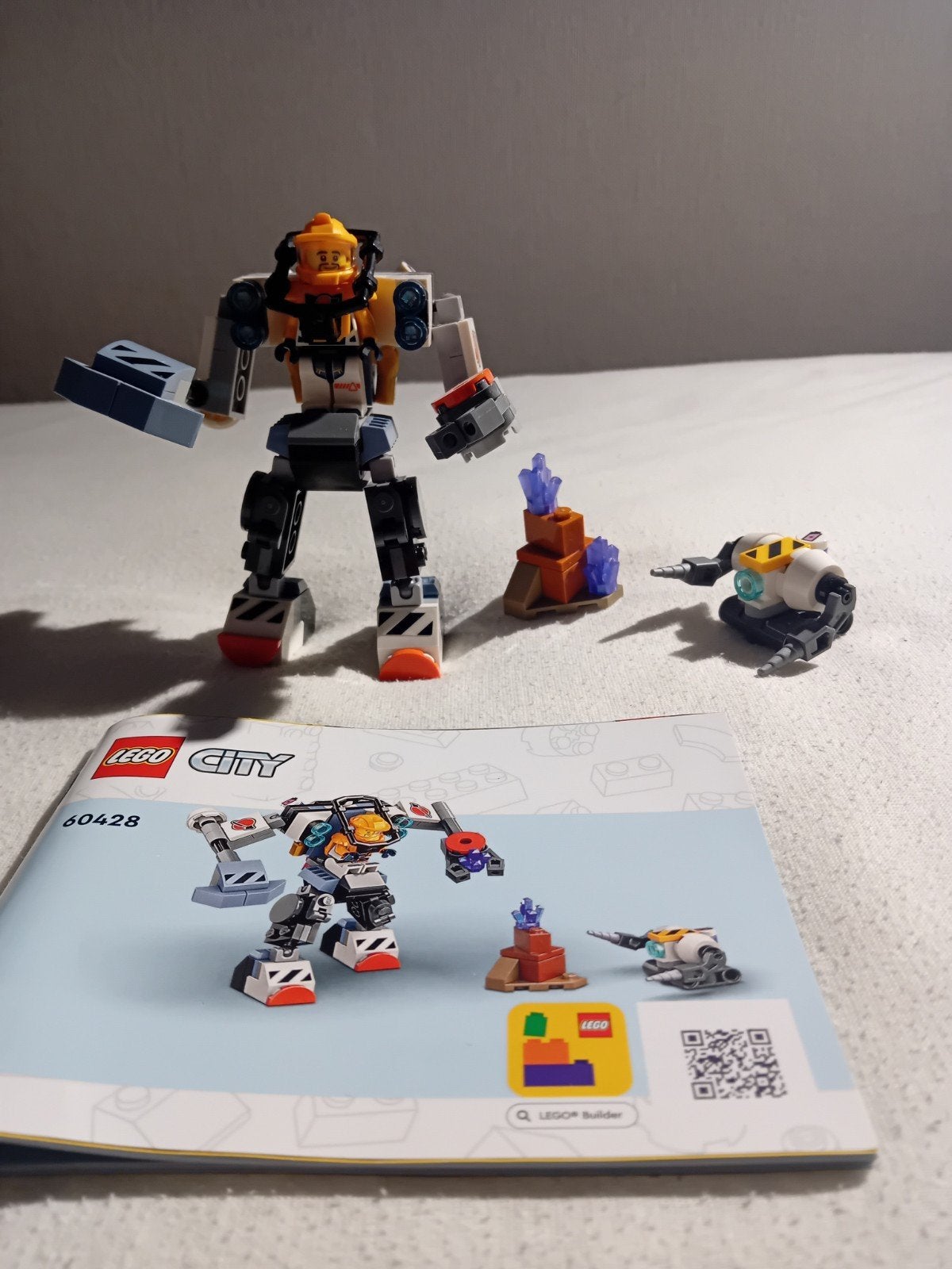 Lego City 60428 Ruimtebouwrobot compleet met boekje, Compleet, City, Lego, Ophalen of Verzenden