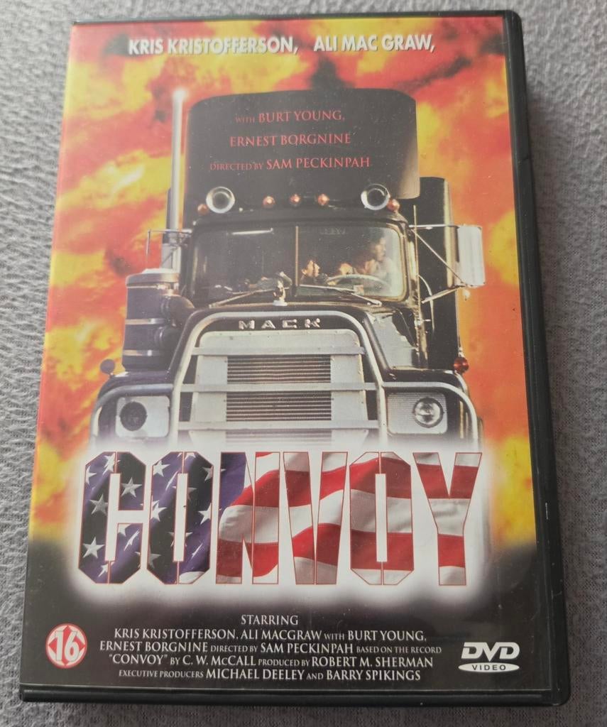 Convoy DVD - Actieklassieker met Kris Kristofferson, Cd's en Dvd's, Vanaf 16 jaar, Ophalen of Verzenden, Gebruikt