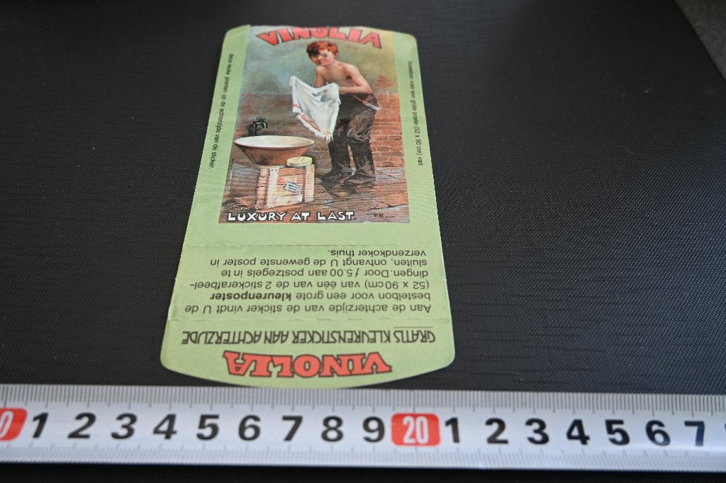 sticker strip wassen vinolia zeep luxury at last, Ophalen, Zo goed als nieuw