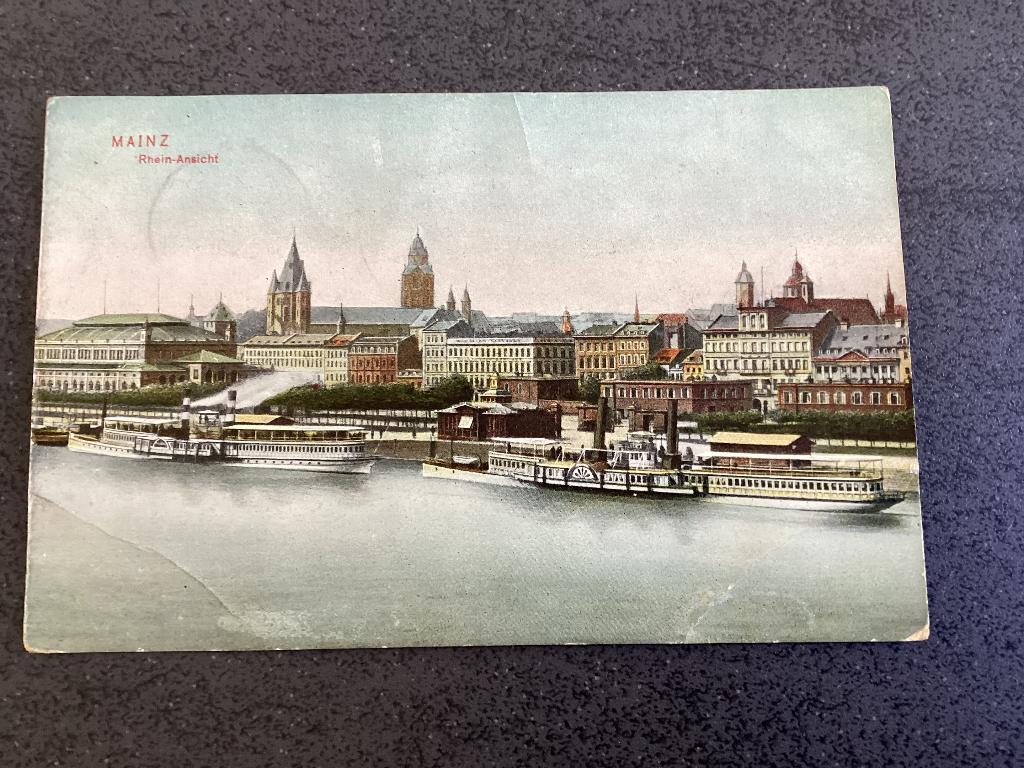 Mainz. Schepen, Verzenden, Voor 1920, Gelopen, Duitsland