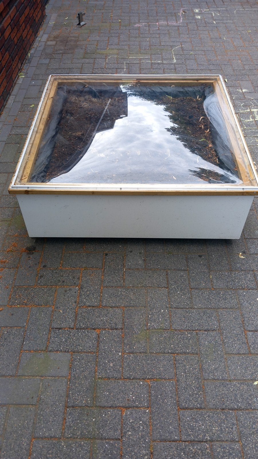 Vierkante kweekbak op zwenkwielen, Tuin en Terras, Kweekspullen, Ophalen, Zo goed als nieuw, Kweekbak