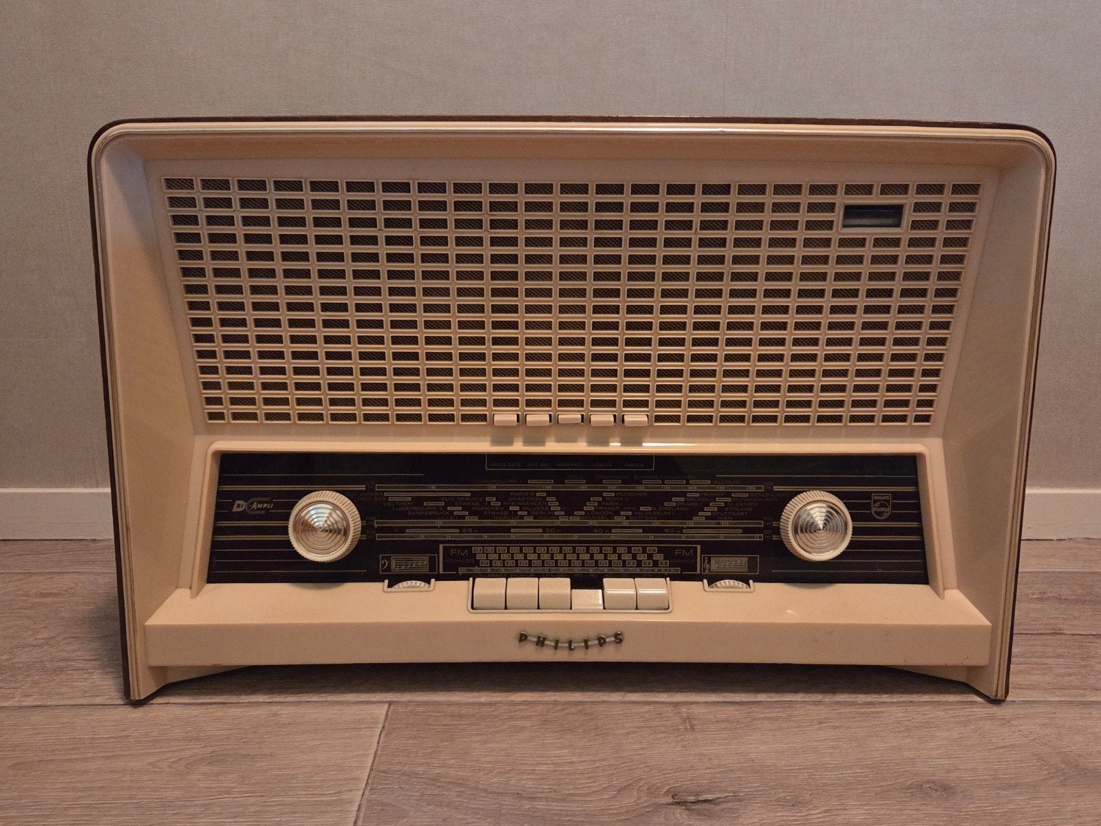 Vintage Philips buizenradio jaren 60, Ophalen of Verzenden, Gebruikt, Radio
