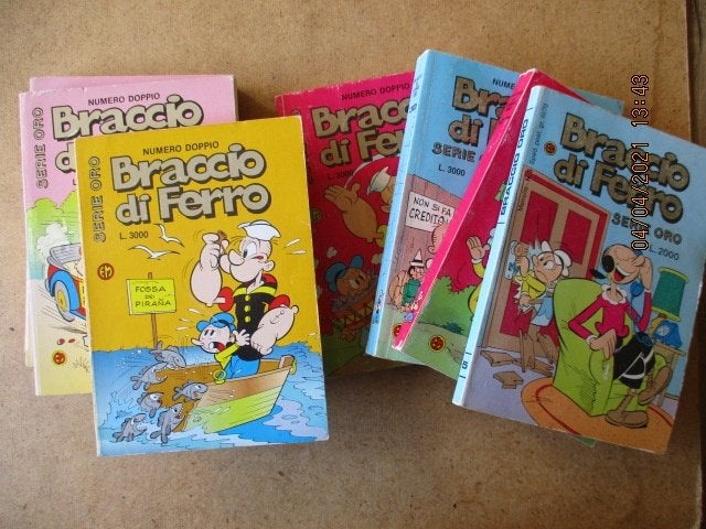 adv0701 popeye oro pocket italiaans, Eén stripboek, Ophalen, Gelezen