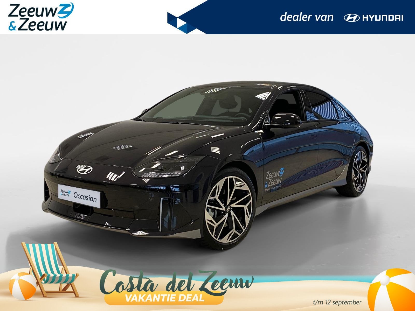 Hyundai IONIQ 6 CONNECT | 77 KWH | 20'' VELGEN | DIRECT LEVE, Auto's, Hyundai, Automaat, 1885 kg, Blauw, 614 km
