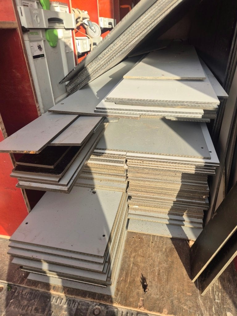 Trespa panelen / boeidelen Silver Grey, Ophalen, Nieuw, Overige materialen, Minder dan 20 mm