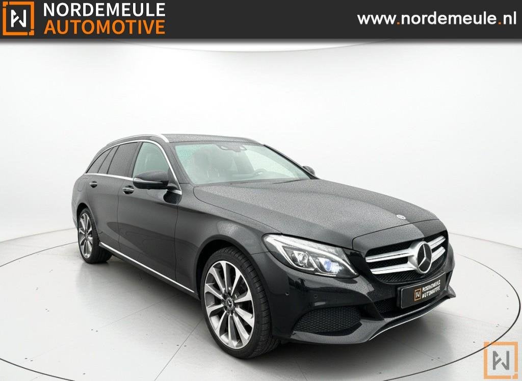 Mercedes-benz C-KLASSE 200 AMG SPORT ED. Premium+ Xenon, Bur, Auto's, Automaat, Euro 6, 4 cilinders, Zwart