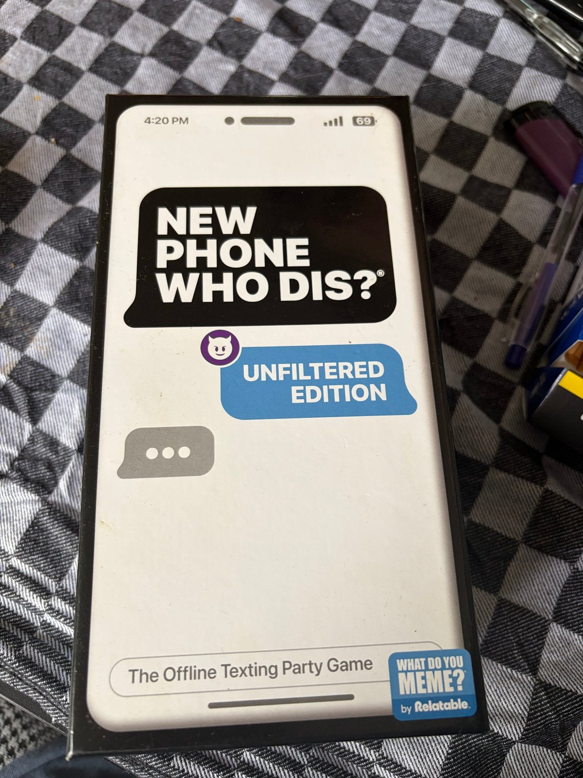 New Phone Who Dis? Unfiltered Edition - Party Game, Drie of vier spelers, Ophalen, Nieuw
