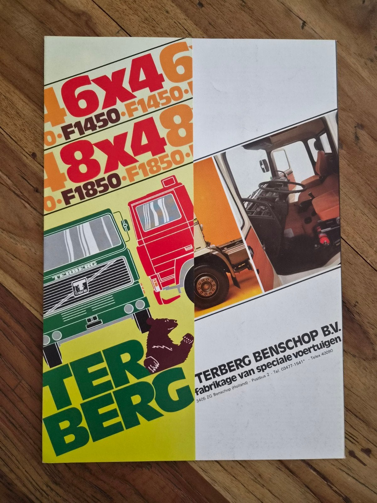 truck folder Terberg Benschop bv speciale voertuigen, Ophalen of Verzenden
