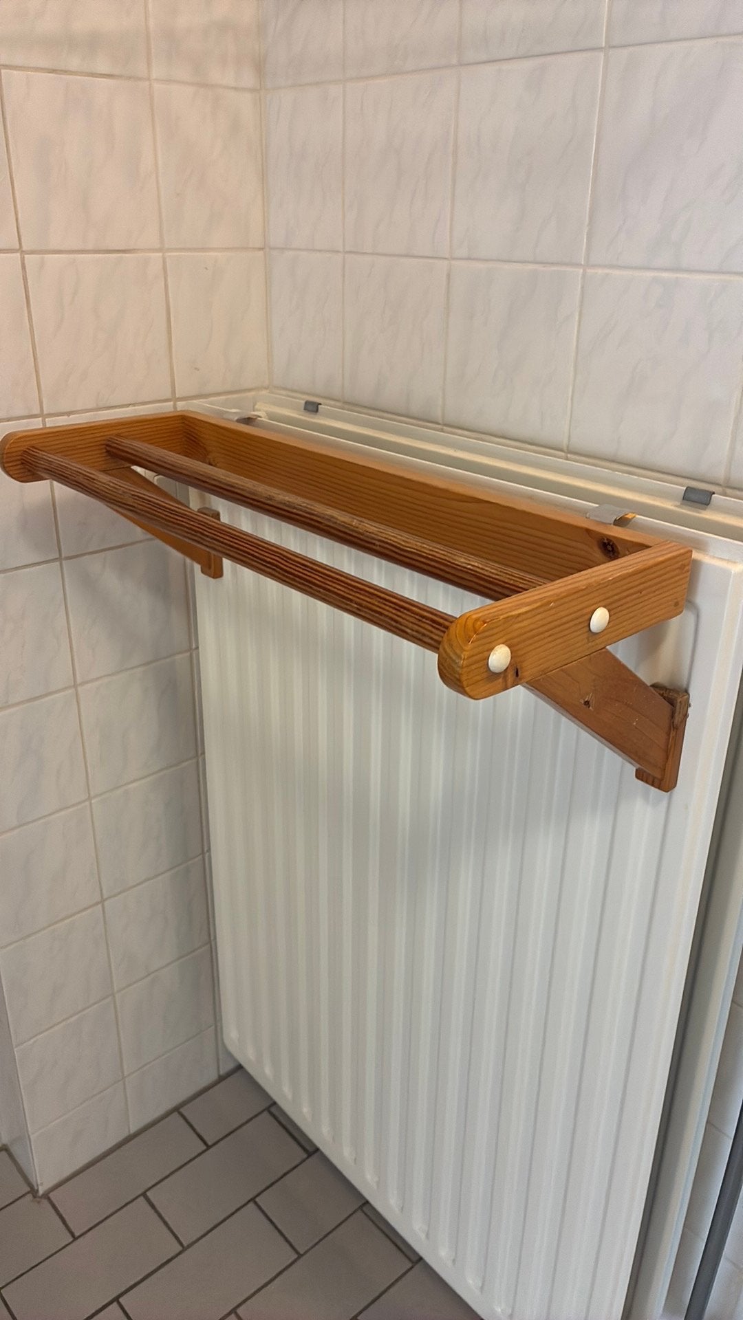 Handdoeken rek, Ophalen, Zo goed als nieuw, Wit, Handdoek