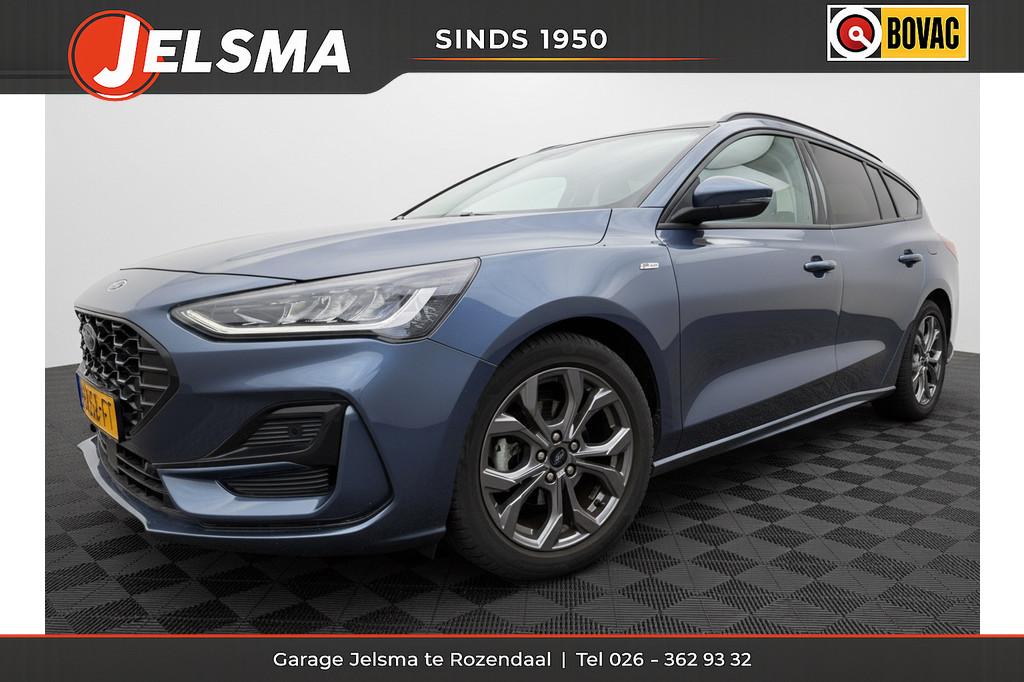 Ford FOCUS Wagon 125pk EB Hybrid ST Line, Clima | Navi & Car, Stof, Gebruikt, Euro 6, Automatische klimaatregeling