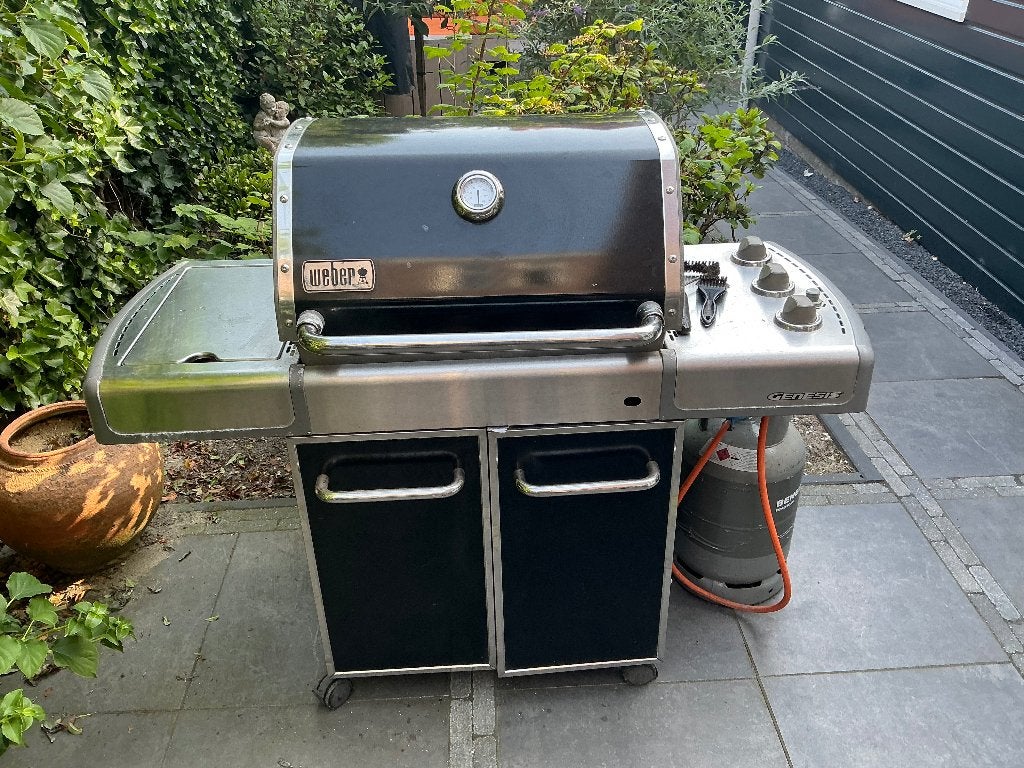BBQ gas Weber Genesis, Tuin en Terras, Gasbarbecues, Ophalen, Gebruikt, Weber