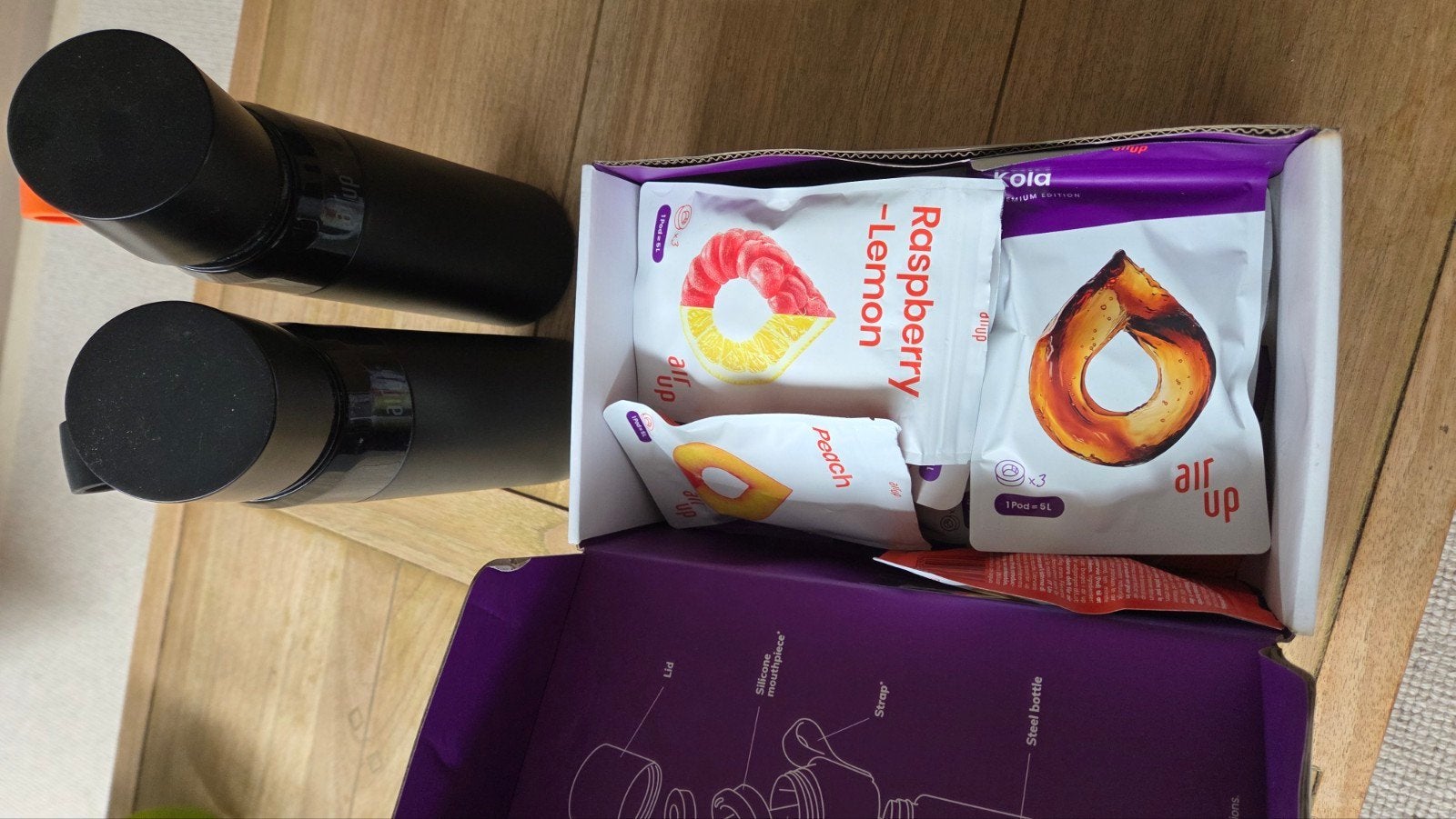 Twee Air Up flessen met ongebruikte pods, Ophalen, Overige typen, Kunststof, Zo goed als nieuw