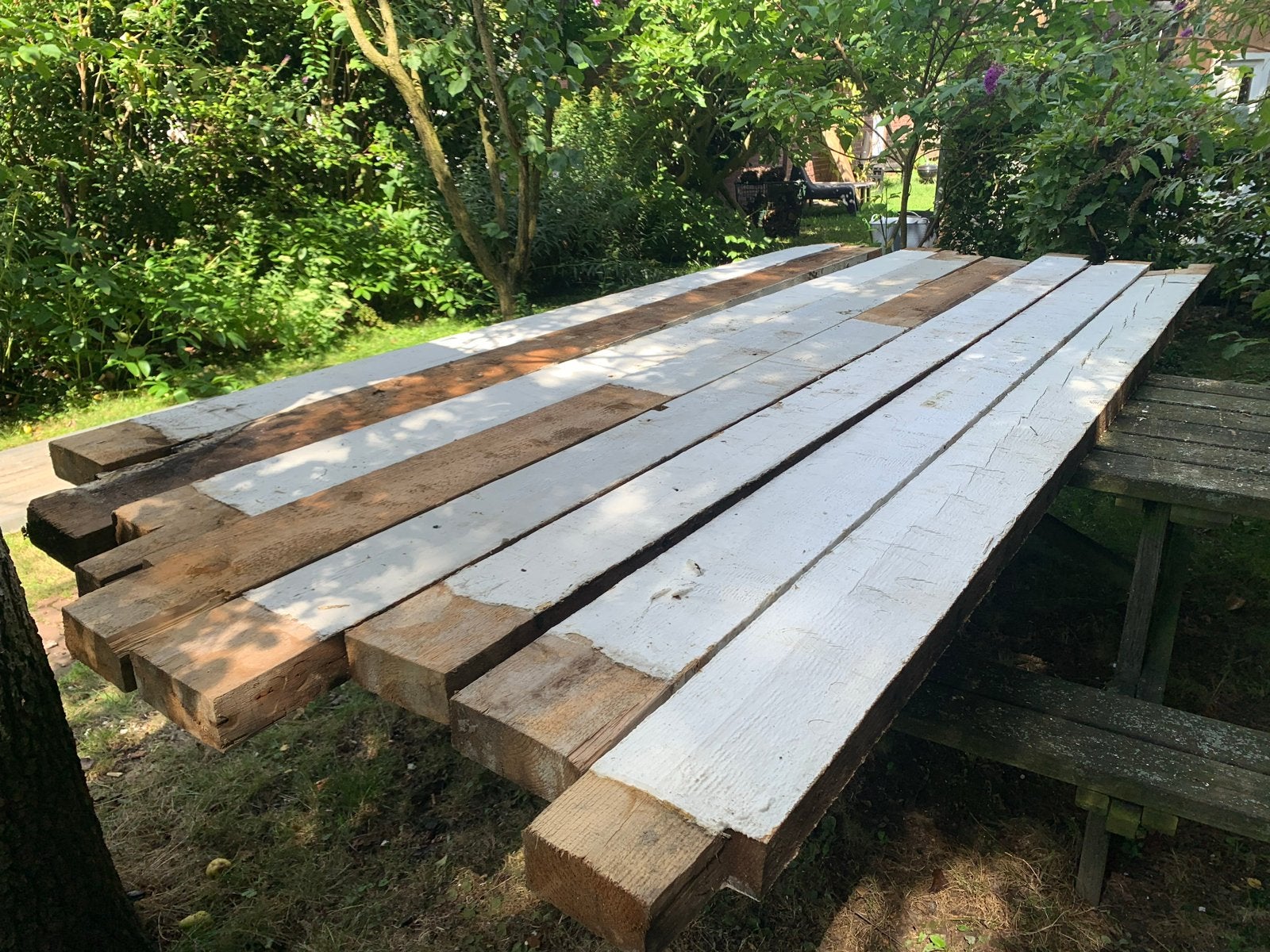 Houten balken 16x6 cm - diverse lengtes, Ophalen, Gebruikt, Balk, Overige houtsoorten