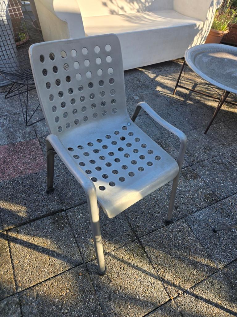 Landi stoel Metallwarenfabrik Waedenswil, Ophalen, Gebruikt, Metaal, Eén