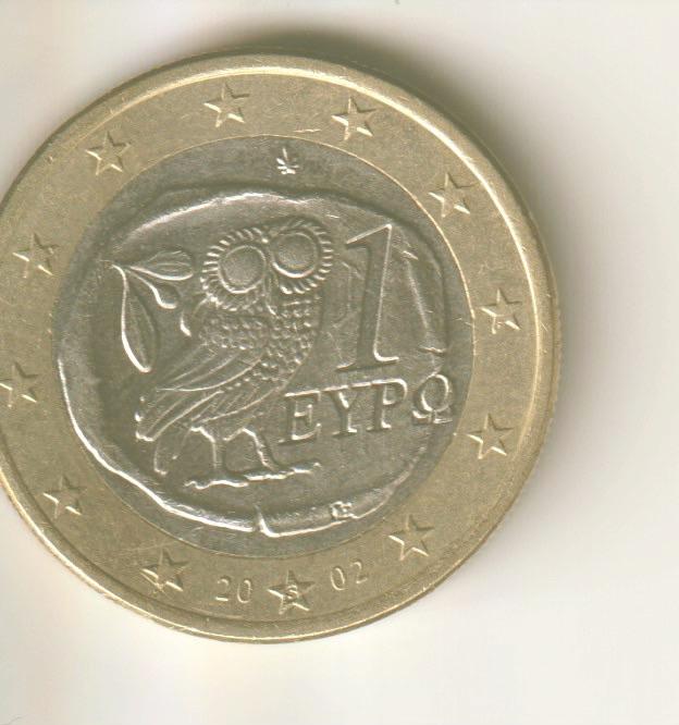 1 euro 2002 s griekenland, Verzenden, Griekenland, 2 euro