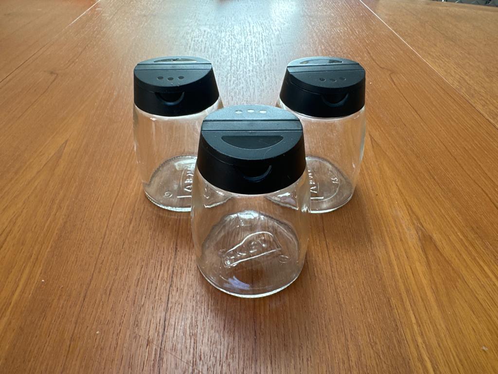 Set van 3 IKEA 365+ IHÄRDIG kruidenpotjes, Ophalen of Verzenden, Overige merken, Glas, Gebruikt