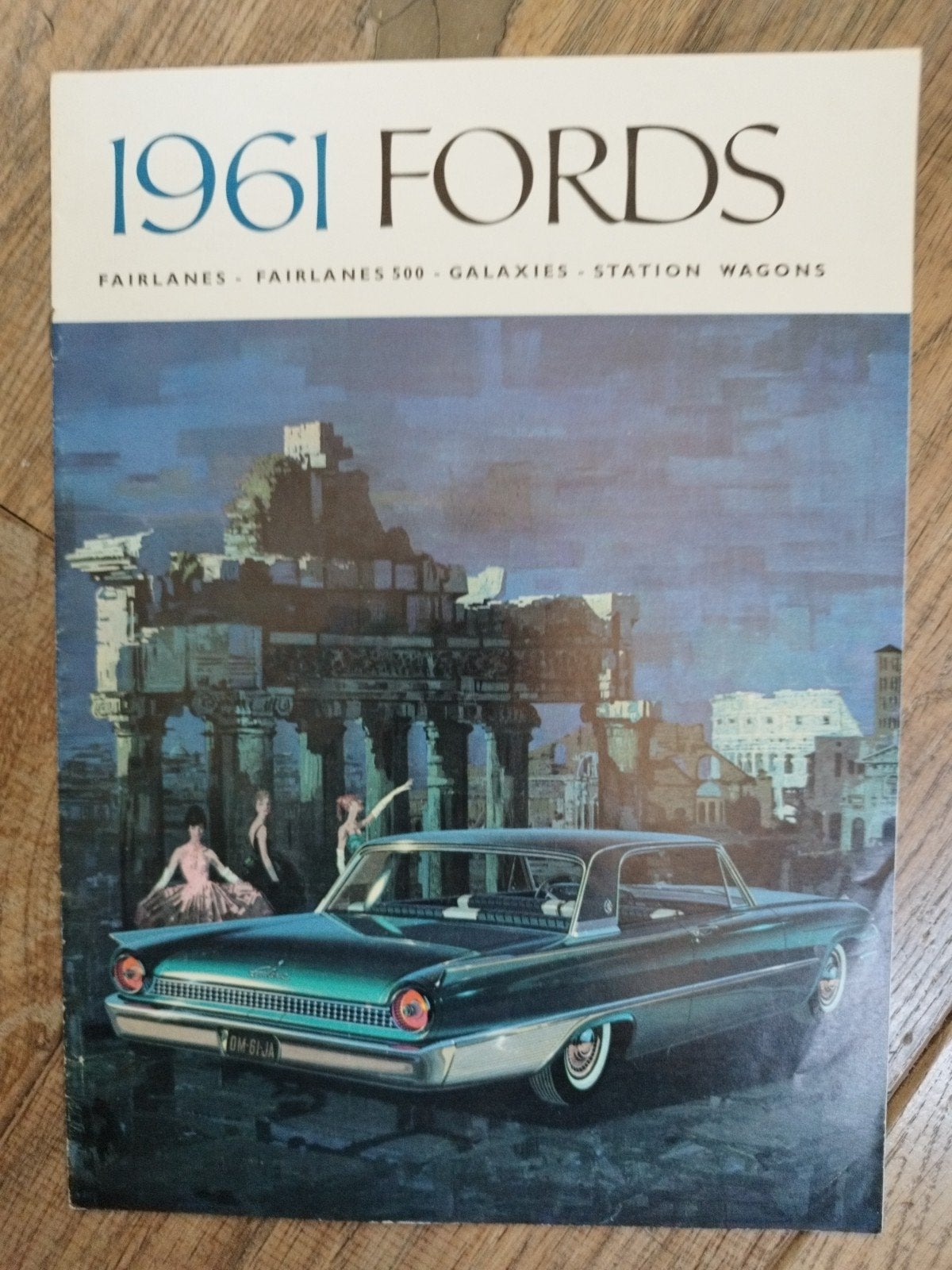 Ford modellen 1961 brochure  Fairlane, Galaxie, Station Wag, Ford, Ophalen of Verzenden, Zo goed als nieuw, Ford