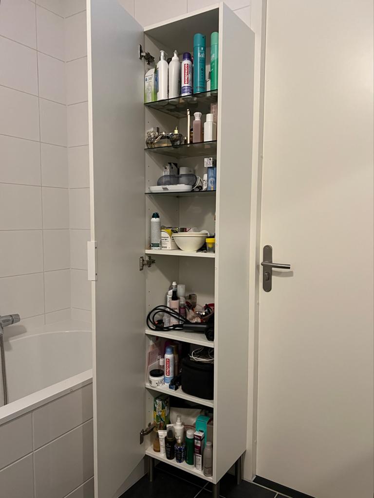 IKEA NYSJÖN | GODMORGON hoge kast wit 40x32x192 cm, Huis en Inrichting, Badkamer | Badkamermeubels, Ophalen, (Half)hoge kast, Minder dan 50 cm