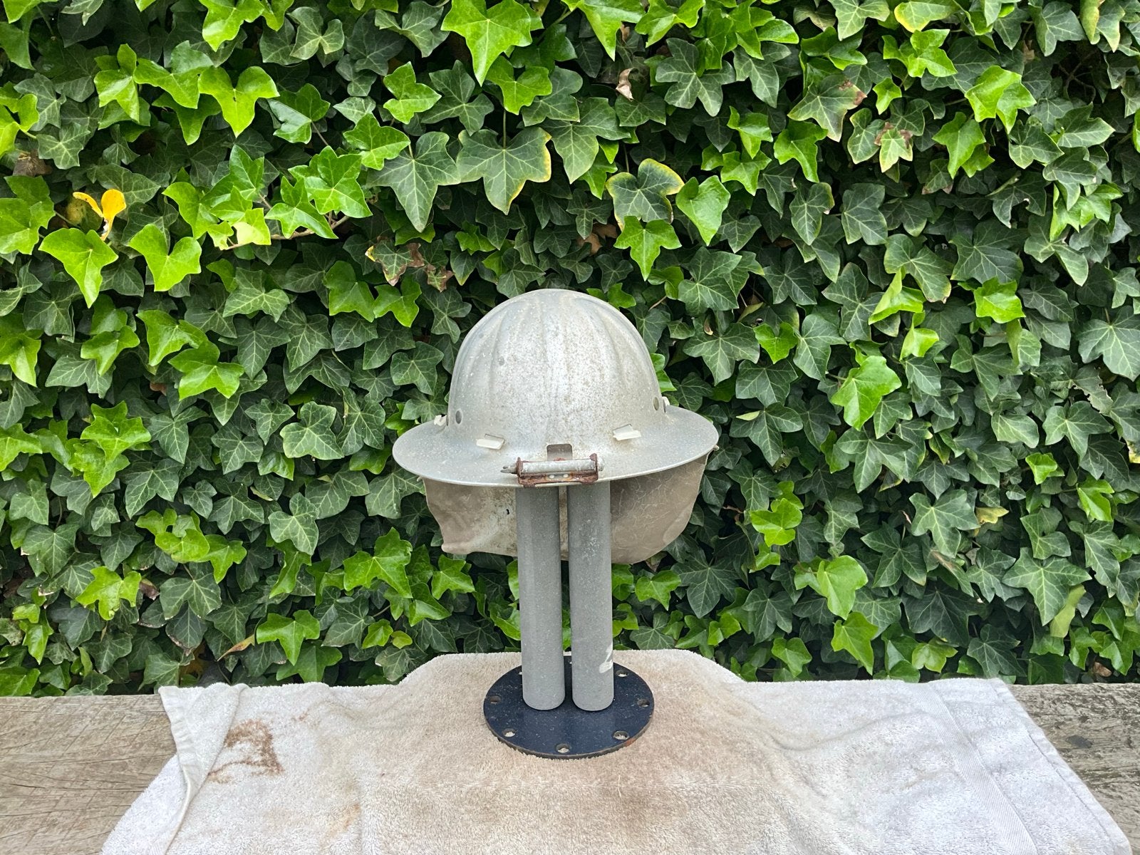 Vintage Aluminium Veiligheidshelm - Groeneveld, Ophalen of Verzenden, Gebruikt