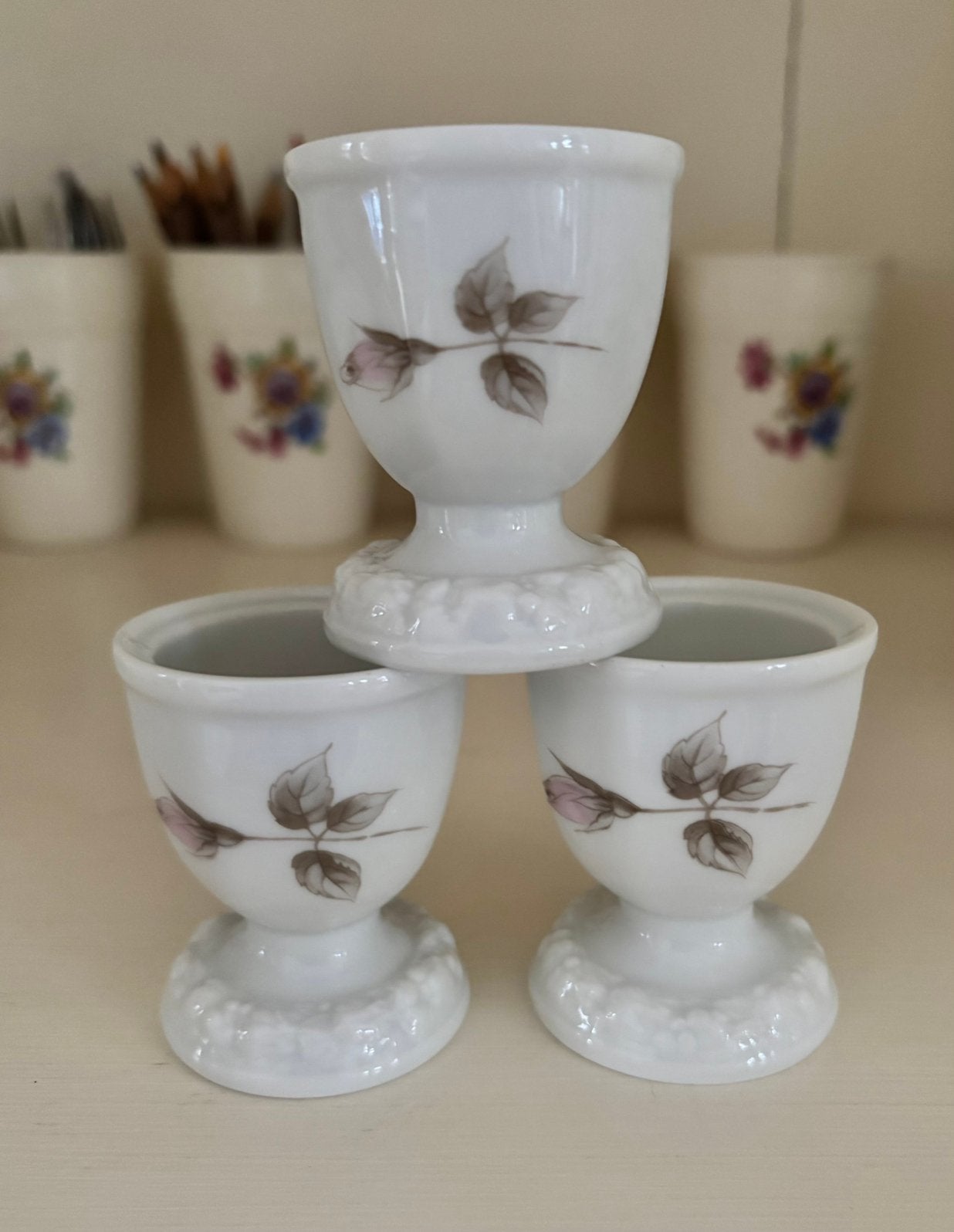 Rosenthal eierdopjes Maria, Huis en Inrichting, Overige typen, Ophalen of Verzenden, Zo goed als nieuw, Overige stijlen