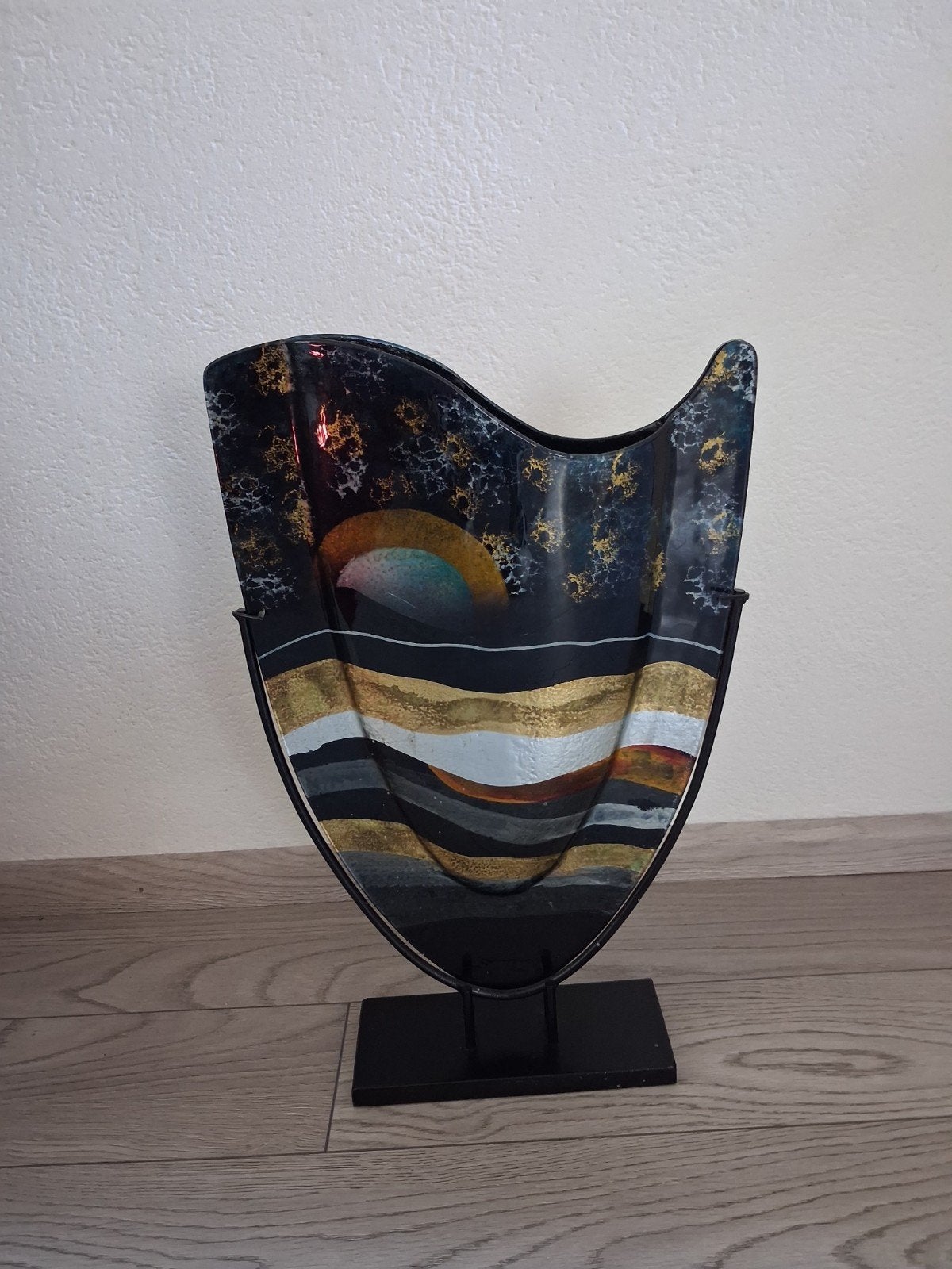 abstract glazen kunstwerk, Ophalen