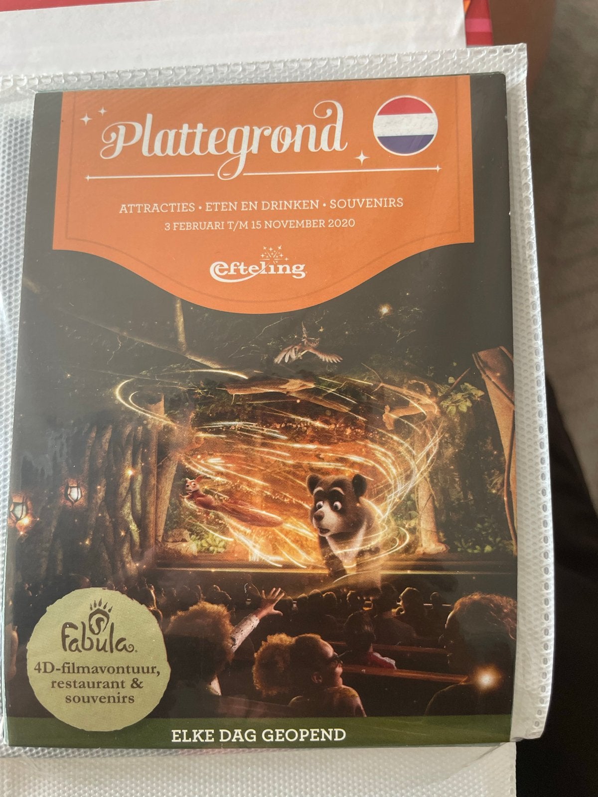 Efteling Plattegrond 2020 - Fabula Editie, Verzamelen, Efteling, Zo goed als nieuw, Overige typen, Ophalen of Verzenden