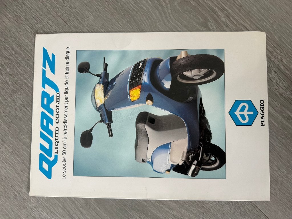 Piaggio Quartz folder (Frans, blauw), Ophalen of Verzenden, Gebruikt