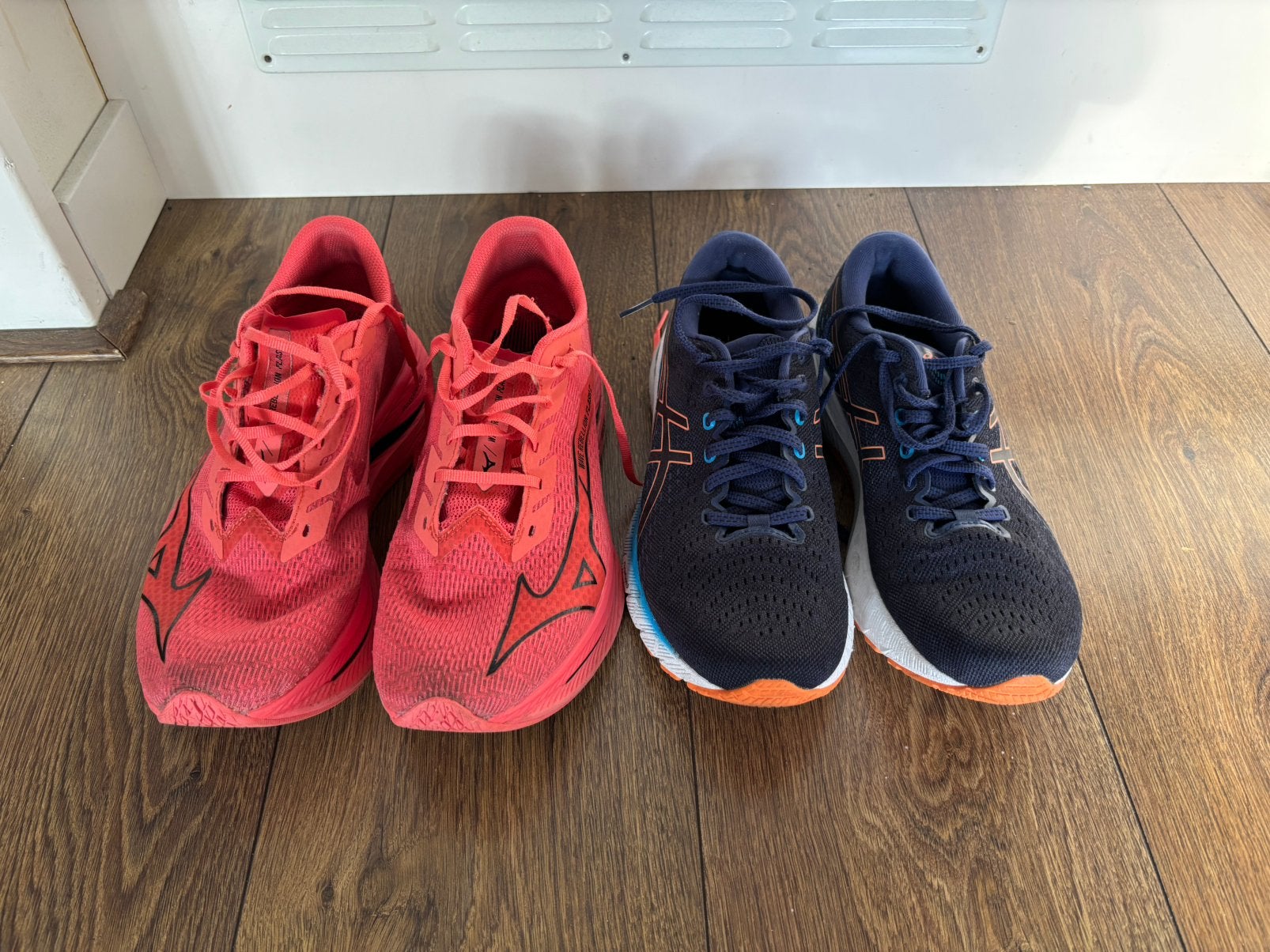 Hardloopschoenen: Mizuno Wave Rebellion Flash 2 & Asics, Gebruikt, Hardloopschoenen, Ophalen of Verzenden, Hardlopen